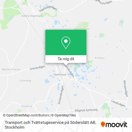 Transport och Tvättstugeservice på Söderslätt AB karta