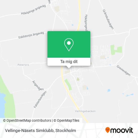 Vellinge-Näsets Simklubb karta