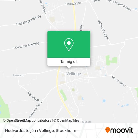 Hudvårdsateljén i Vellinge karta