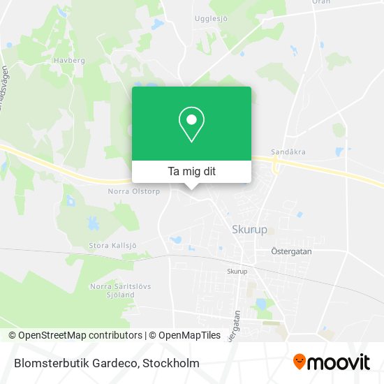Blomsterbutik Gardeco karta
