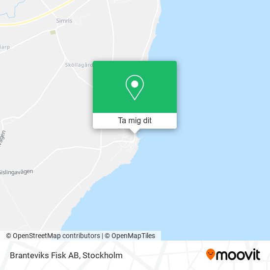 Branteviks Fisk AB karta