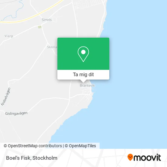 Boel's Fisk karta