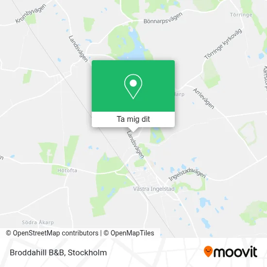 Broddahill B&B karta