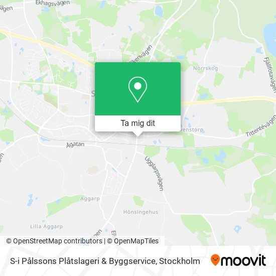 S-i Pålssons Plåtslageri & Byggservice karta