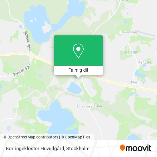 Börringekloster Huvudgård karta