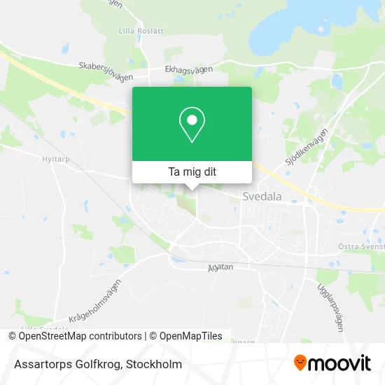 Assartorps Golfkrog karta