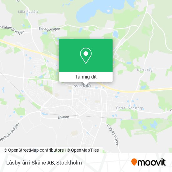 Låsbyrån i Skåne AB karta