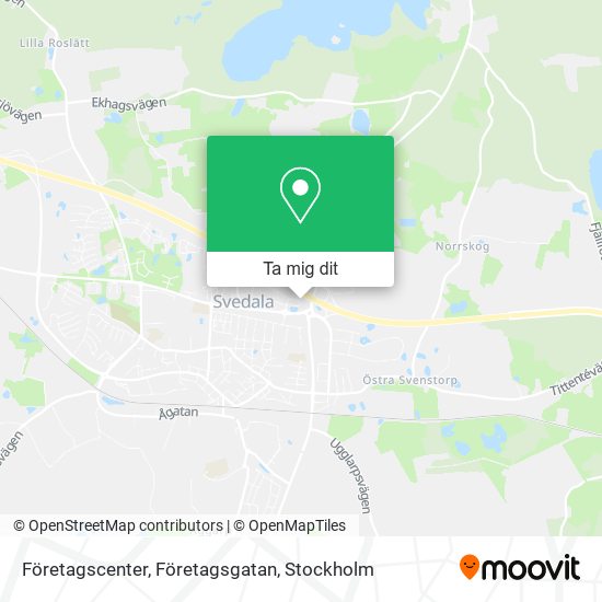 Företagscenter, Företagsgatan karta