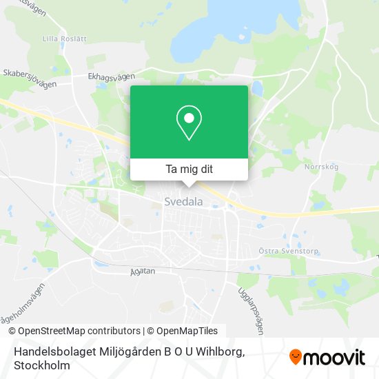 Handelsbolaget Miljögården B O U Wihlborg karta