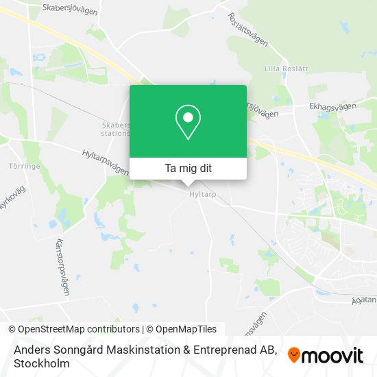 Anders Sonngård Maskinstation & Entreprenad AB karta