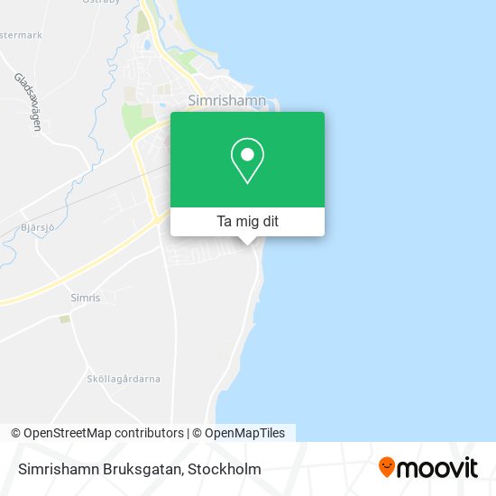 Simrishamn Bruksgatan karta