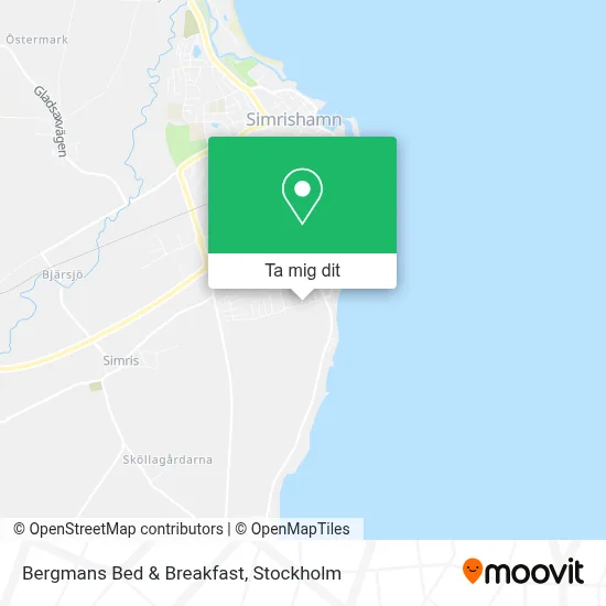 Bergmans Bed & Breakfast karta