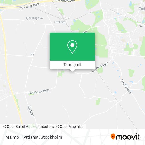 Malmö Flyttjänst karta