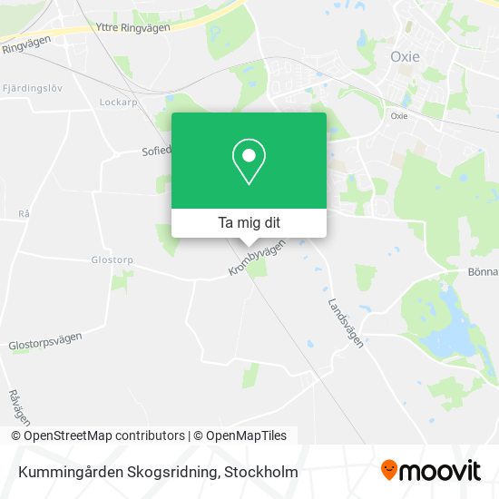 Kummingården Skogsridning karta