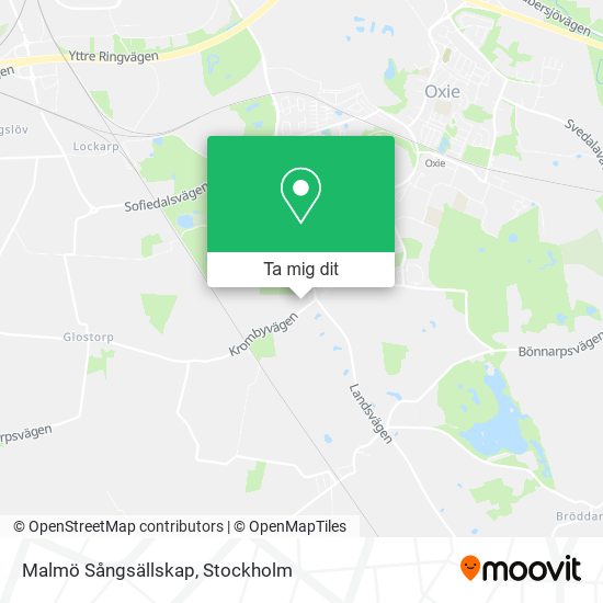Malmö Sångsällskap karta