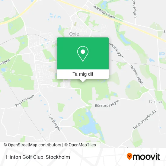 Hinton Golf Club karta