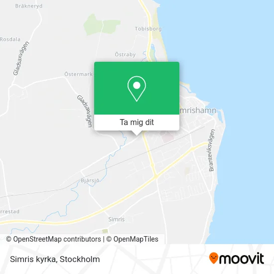 Simris kyrka karta