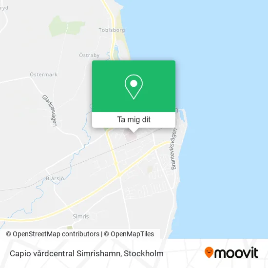 Capio vårdcentral Simrishamn karta