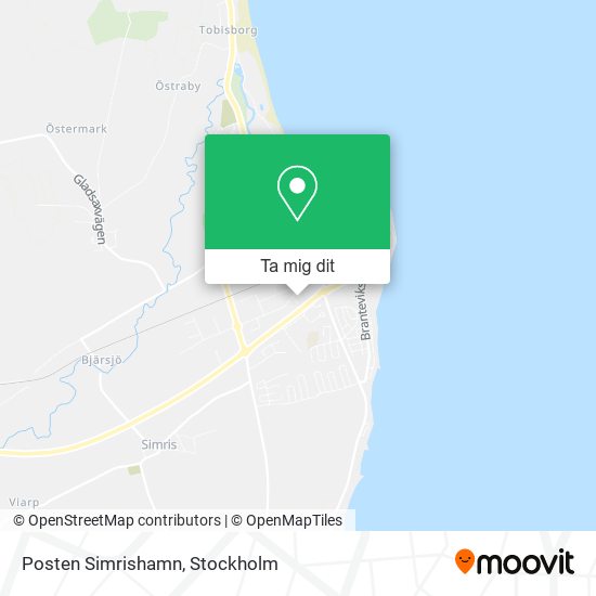 Posten Simrishamn karta