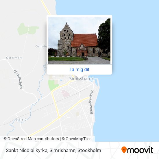 Sankt Nicolai kyrka, Simrishamn karta