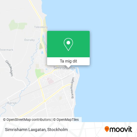 Simrishamn Laxgatan karta