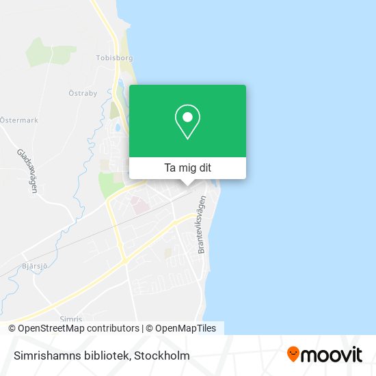 Simrishamns bibliotek karta