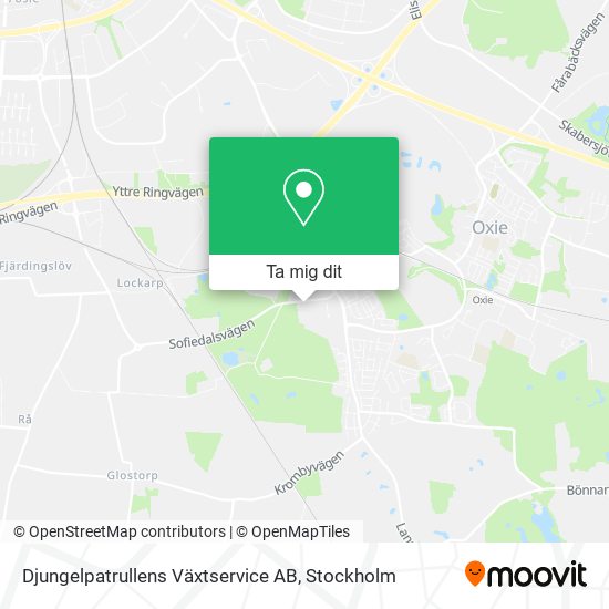 Djungelpatrullens Växtservice AB karta