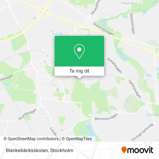 Blankebäcksskolan karta