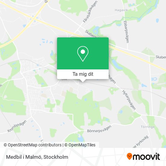 Medbil i Malmö karta