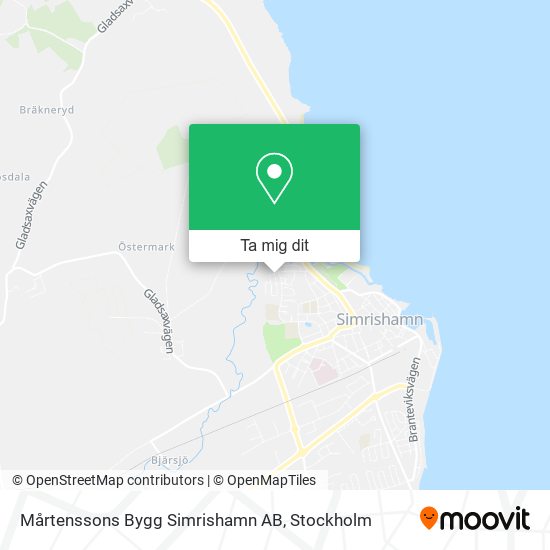 Mårtenssons Bygg Simrishamn AB karta