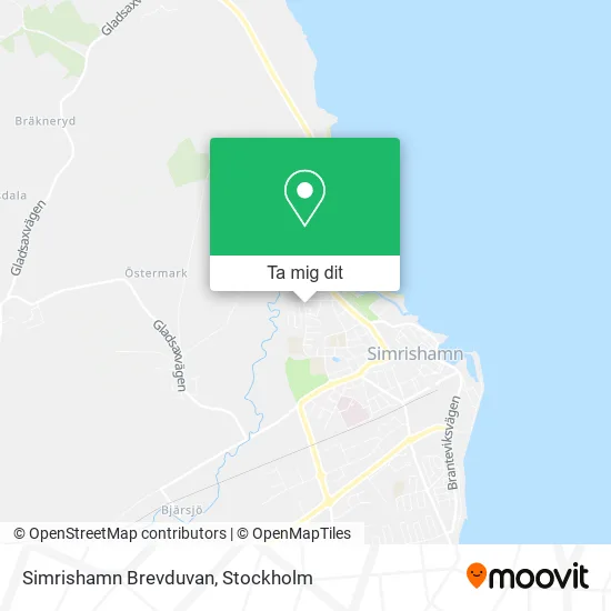 Simrishamn Brevduvan karta