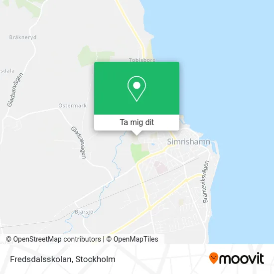 Fredsdalsskolan karta