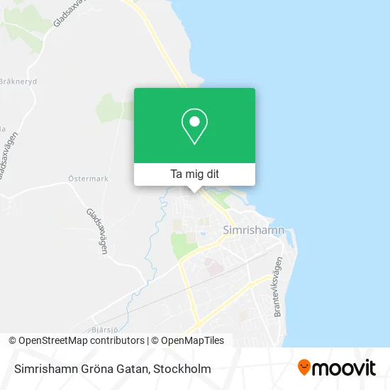 Simrishamn Gröna Gatan karta