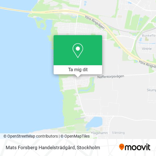Mats Forsberg Handelsträdgård karta