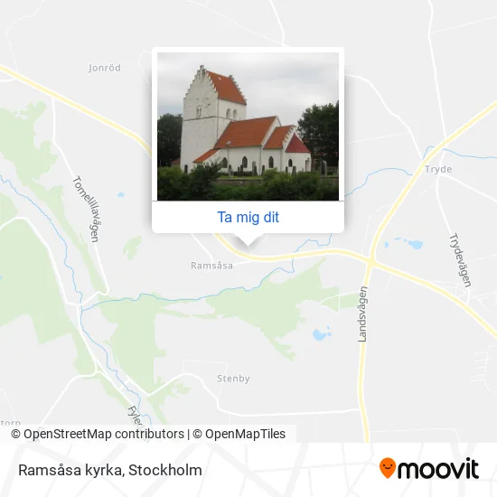 Ramsåsa kyrka karta
