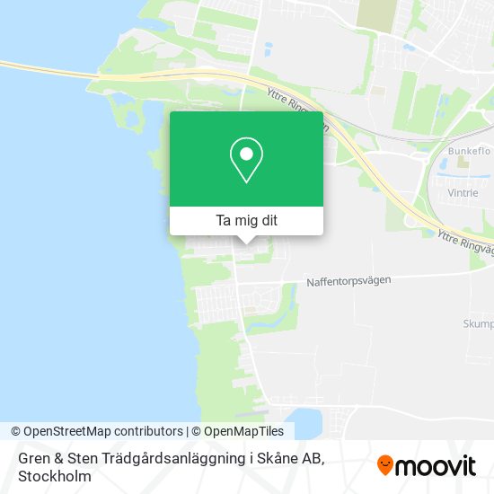 Gren & Sten Trädgårdsanläggning i Skåne AB karta