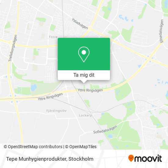 Tepe Munhygienprodukter karta