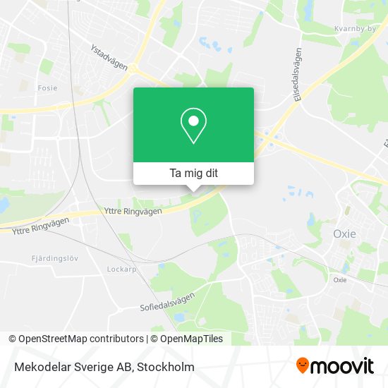Mekodelar Sverige AB karta