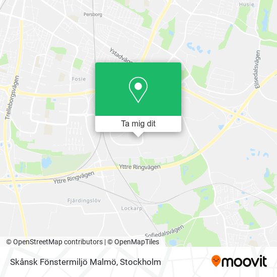 Skånsk Fönstermiljö Malmö karta