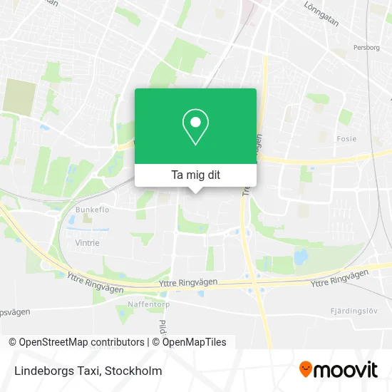 Lindeborgs Taxi karta