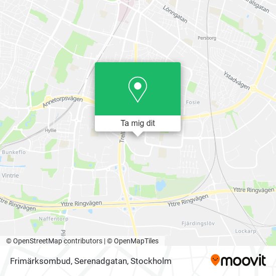 Frimärksombud, Serenadgatan karta
