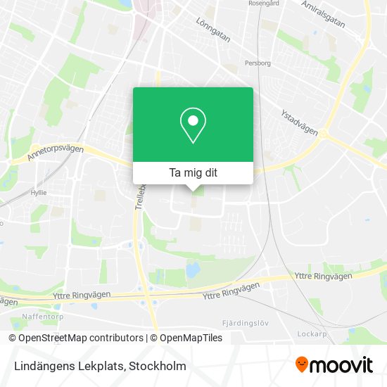 Lindängens Lekplats karta