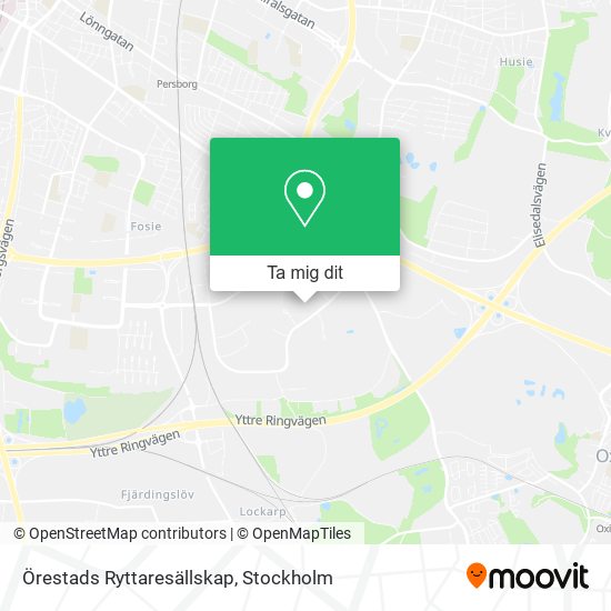 Örestads Ryttaresällskap karta