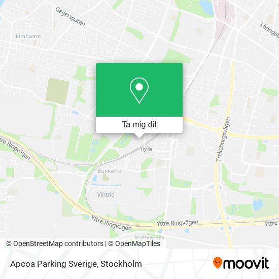 Apcoa Parking Sverige karta