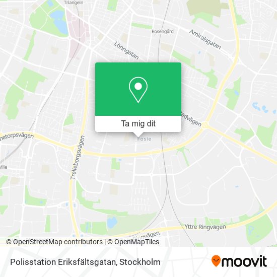 Polisstation Eriksfältsgatan karta