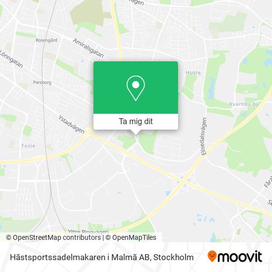 Hãstsportssadelmakaren i Malmã AB karta