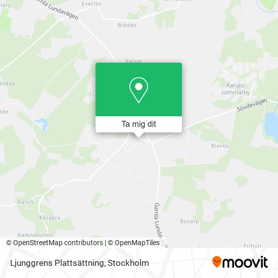 Ljunggrens Plattsättning karta