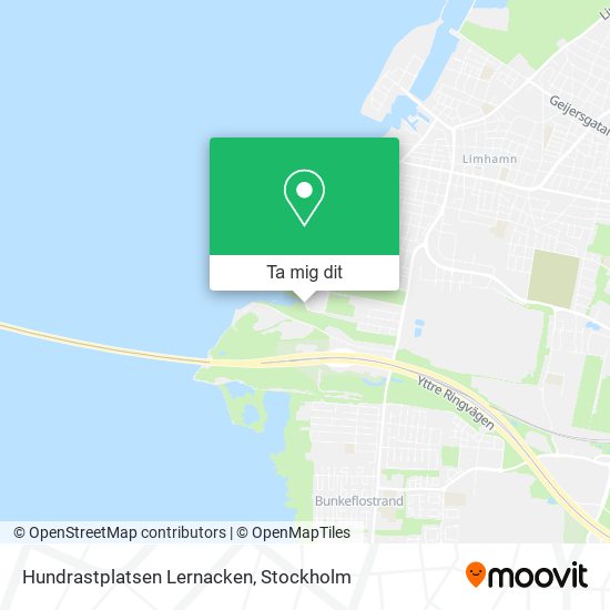 Hundrastplatsen Lernacken karta