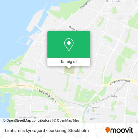 Limhamns kyrkogård - parkering karta