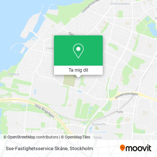 Sse-Fastighetsservice Skåne karta